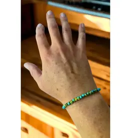Ganesh Himal Glass Turquoise Bead Bracelet
