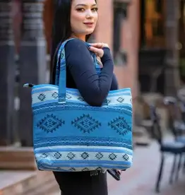 Ganesh Himal Large Cotton Hand Block-Printed Tote Bag