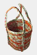 Ganesh Himal Handcrafted Sari Wrapped Coil Market Basket