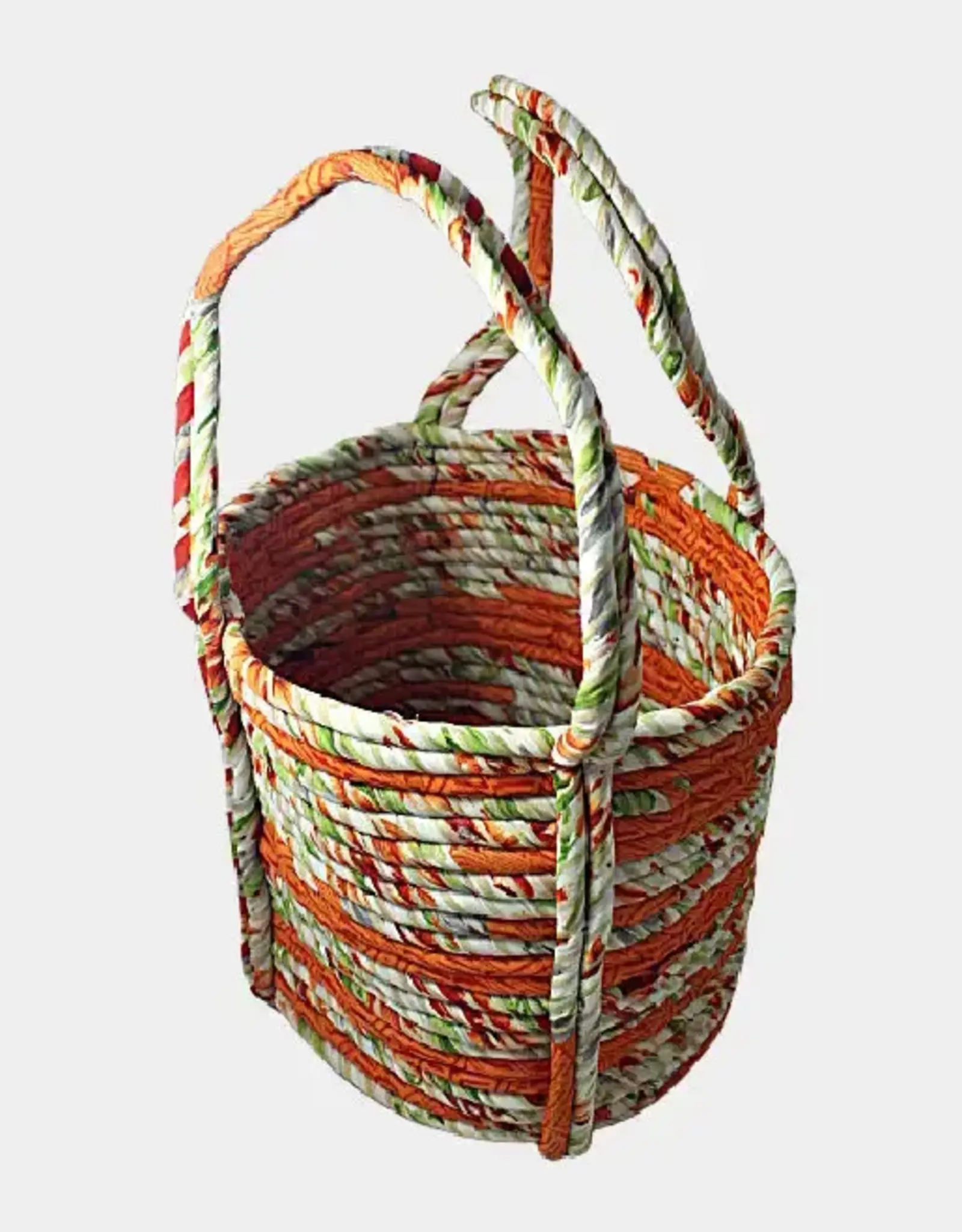 Ganesh Himal Handcrafted Sari Wrapped Coil Market Basket