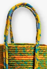 Ganesh Himal Handcrafted Sari Wrapped Coil Market Basket