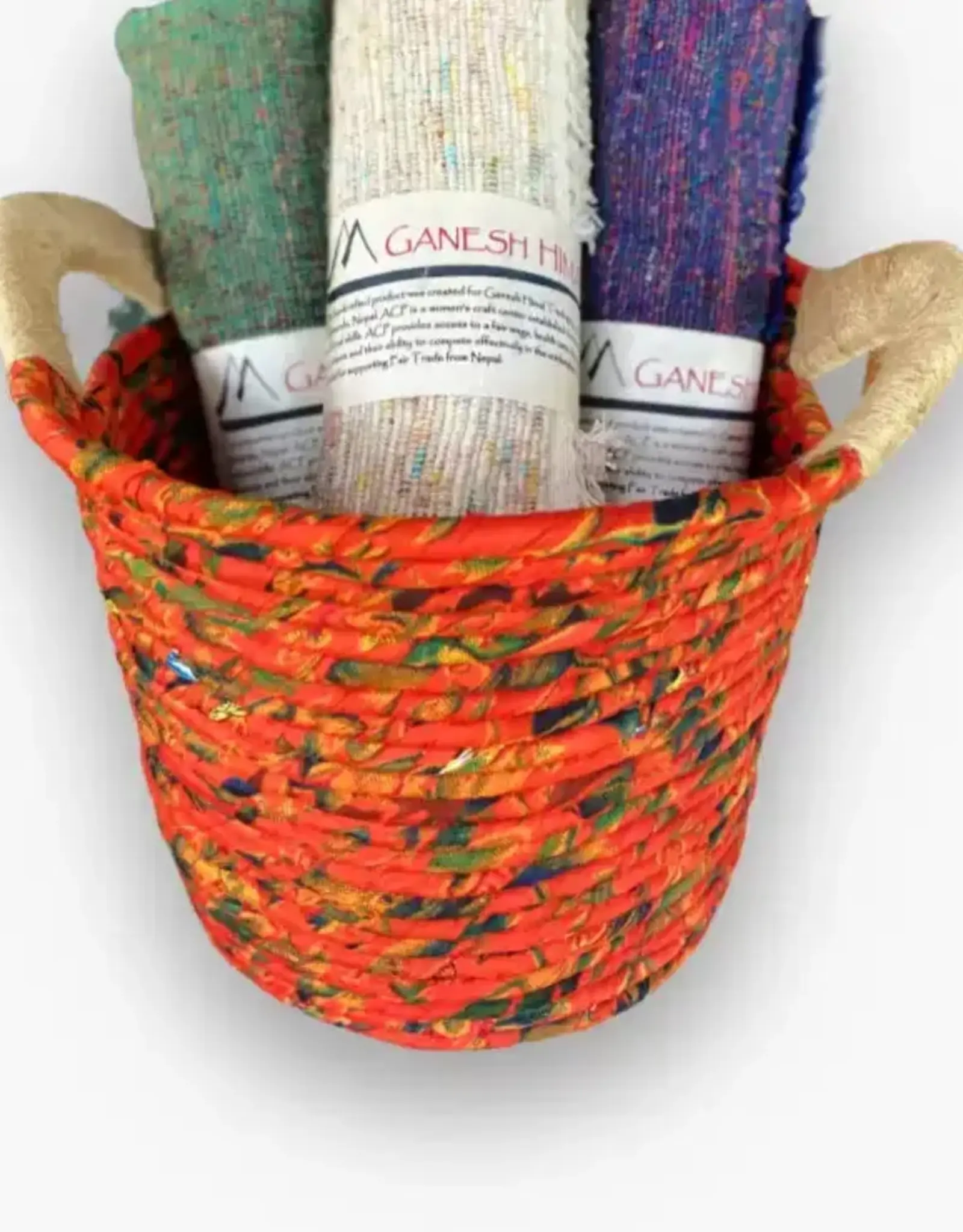 Ganesh Himal Silk Coil Basket, Large