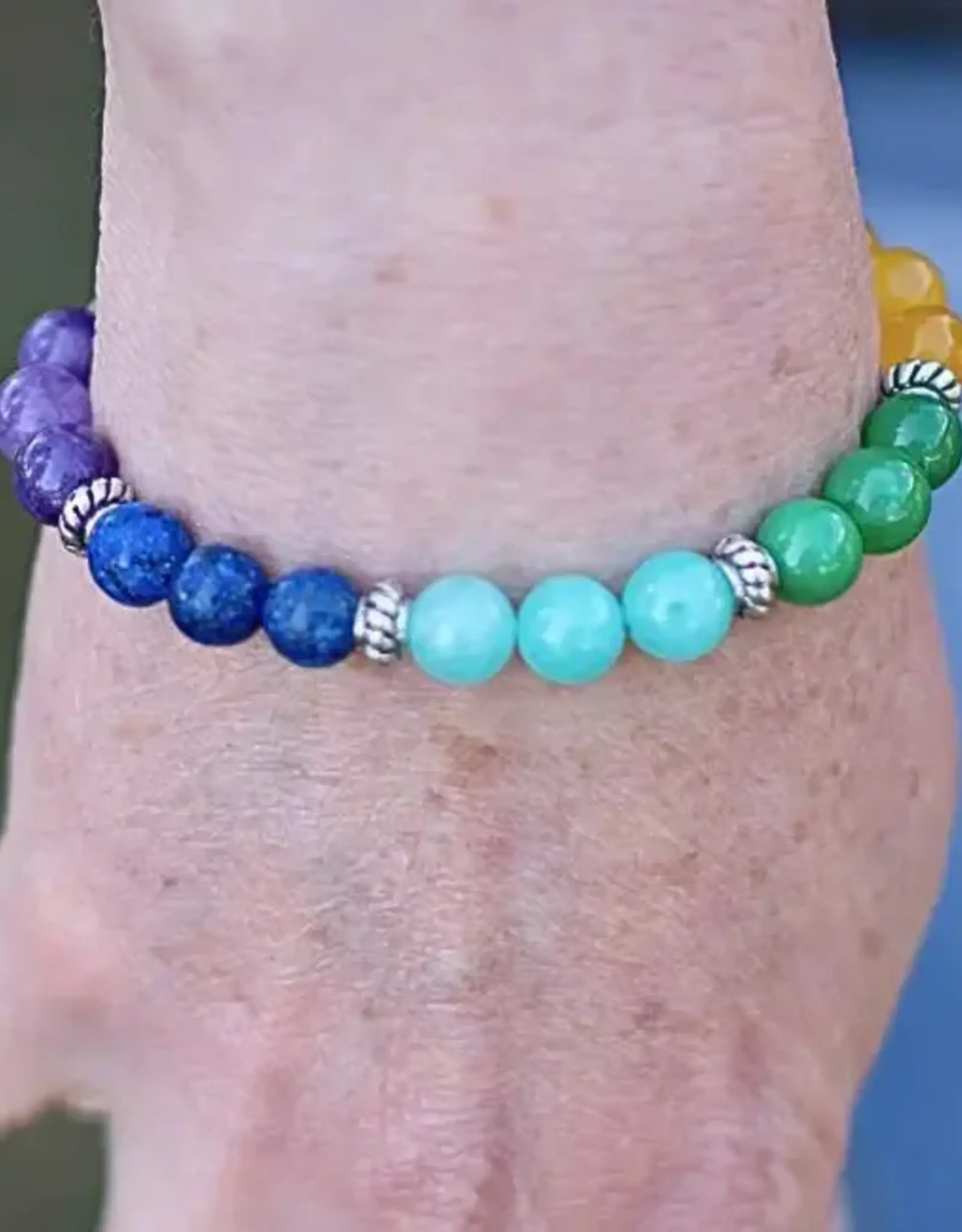 Ganesh Himal Gemstone Chakra Bracelet