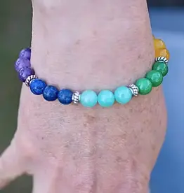 Ganesh Himal Gemstone Chakra Bracelet