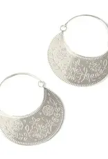 Matr Boomie Haveli Etched Hoop Earring