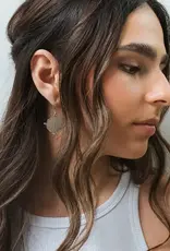 Matr Boomie Sikka Silver Coin Drop Earrings