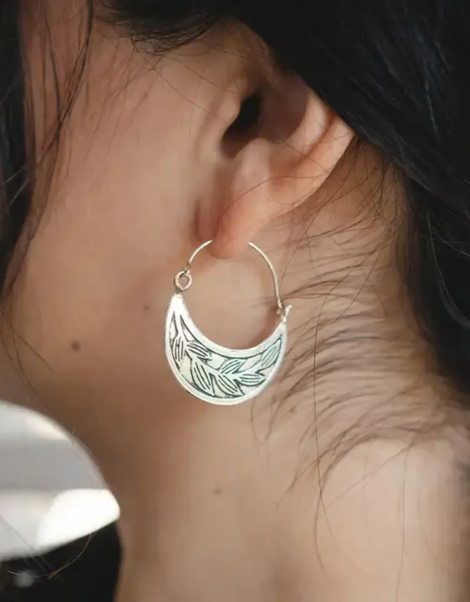 Matr Boomie Patra Vine Hoop Earrings