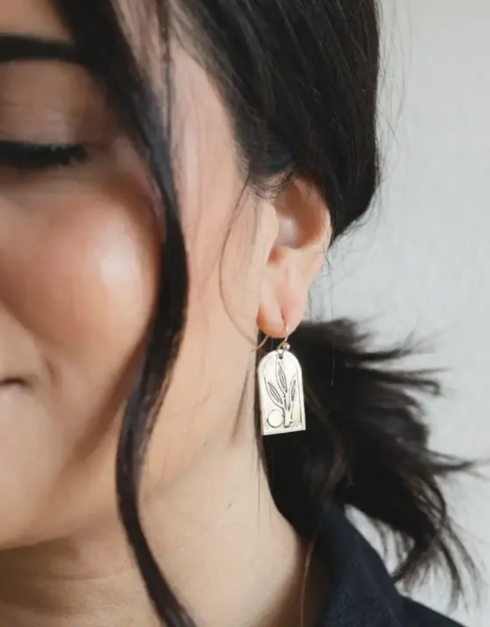 Matr Boomie Patra Leaf Drop Earrings