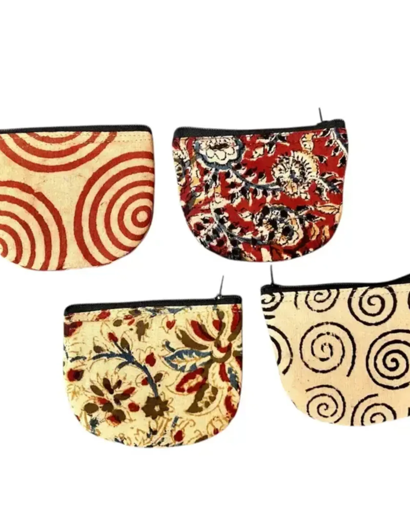 Hopes Unlimited Round Kalamkari Coin Purse