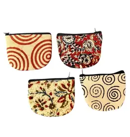 Hopes Unlimited Round Kalamkari Coin Purse