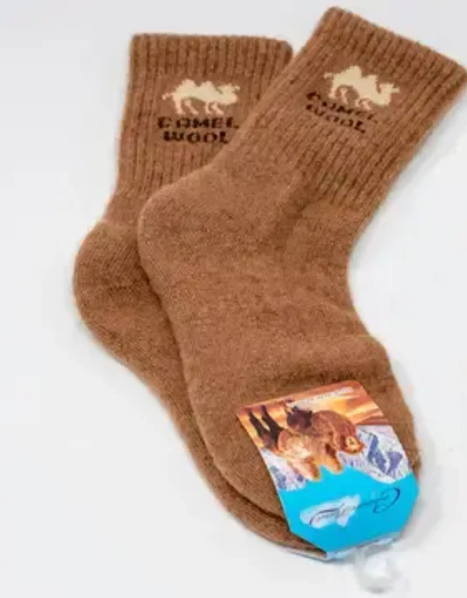 Silk Road Bazaar Mongolian Camel Wool Socks - Small