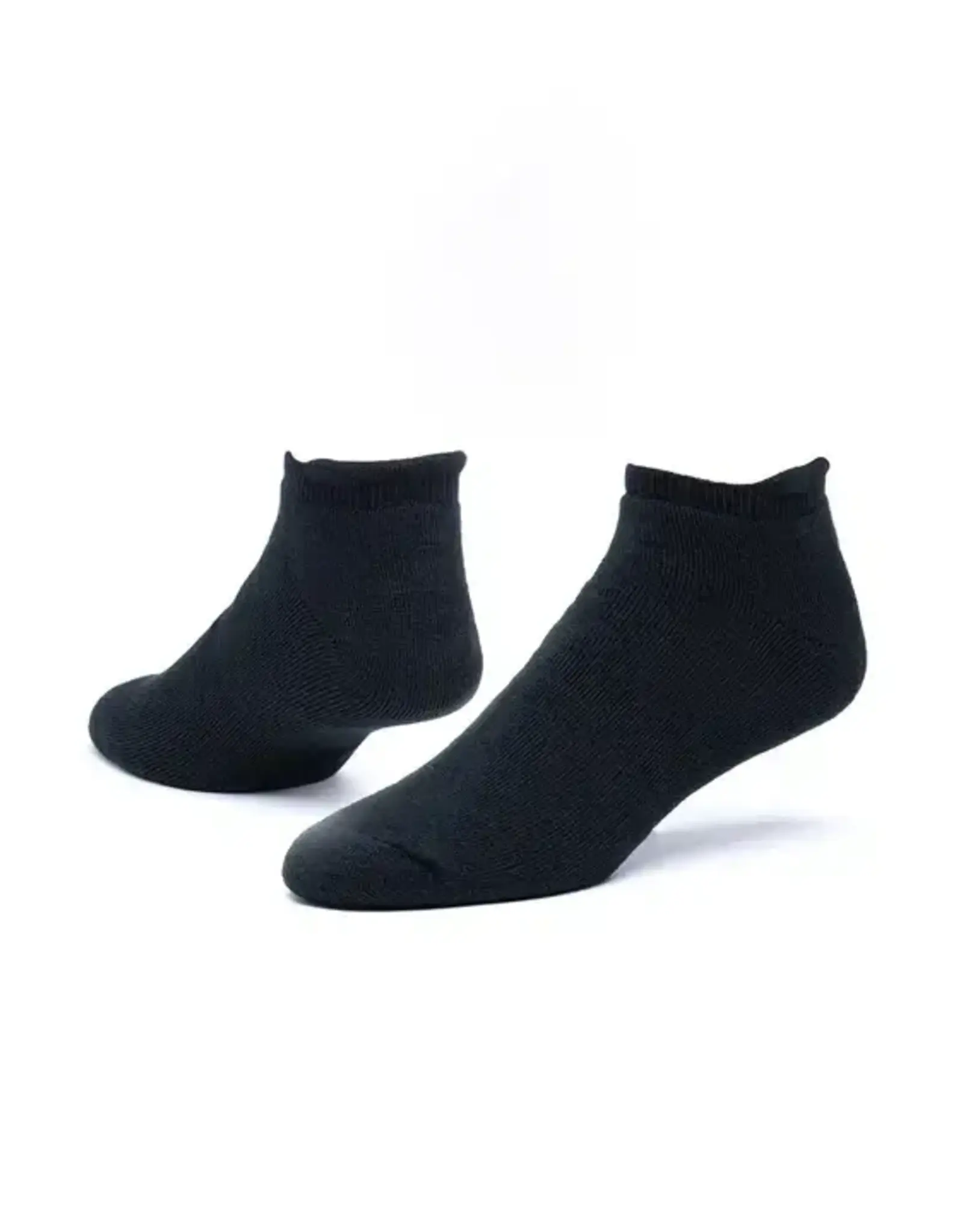 Maggie's Organics Organic Cotton Tab Footie Socks - Black
