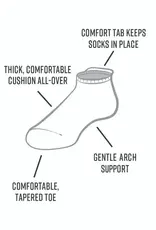 Maggie's Organics Organic Cotton Tab Footie Socks - Black