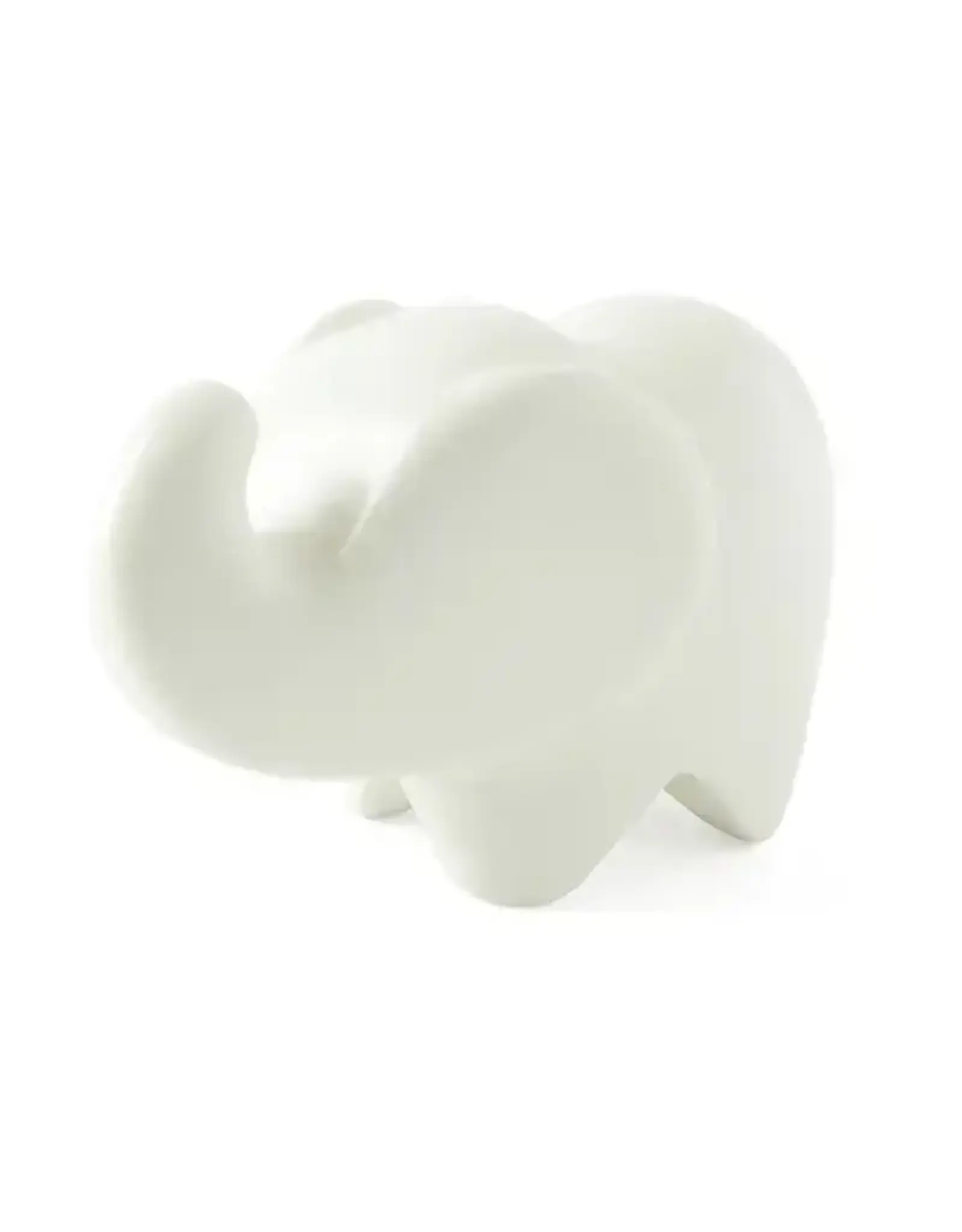 Swahili African Modern Small Natural Soapstone Cherub Elephant