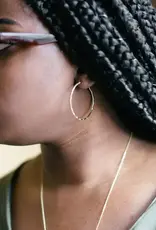 Fair Anita Bamboo Hoops - Silver