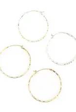 Fair Anita Bamboo Hoops - Silver