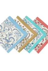 Sustainable Threads Ivy Reverie Block Print Cotton Napkins  - Set of 4