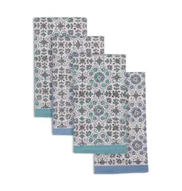 Sustainable Threads Lily Waters Hand Block Cotton Napkins  - Set of 4