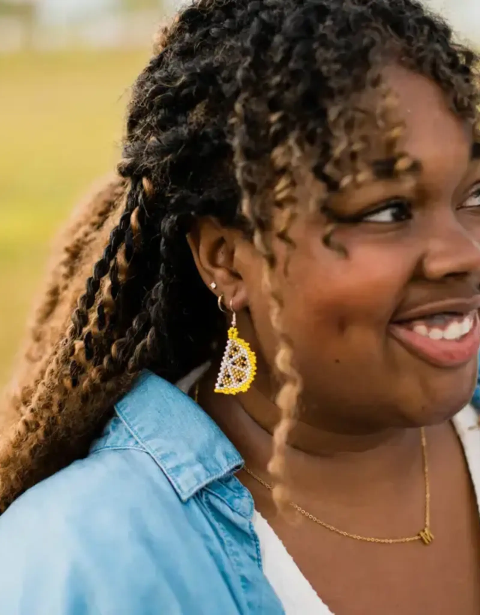Lucia's Imports Lemon Slice Earrings