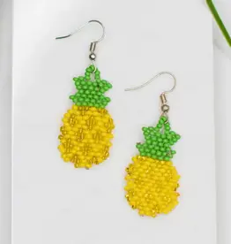 Lucia's Imports Pineapple Earrings