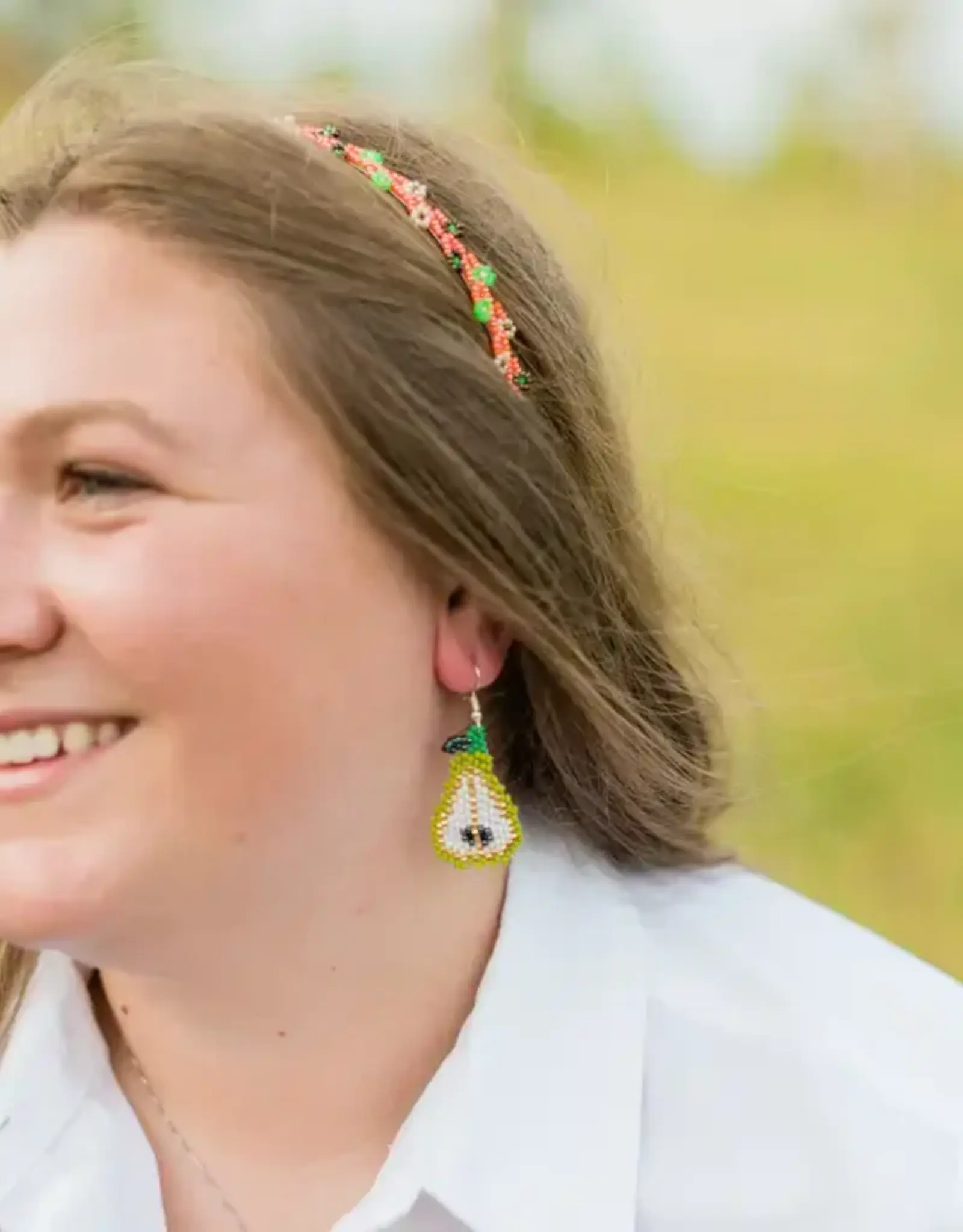 Lucia's Imports Pear Earrings