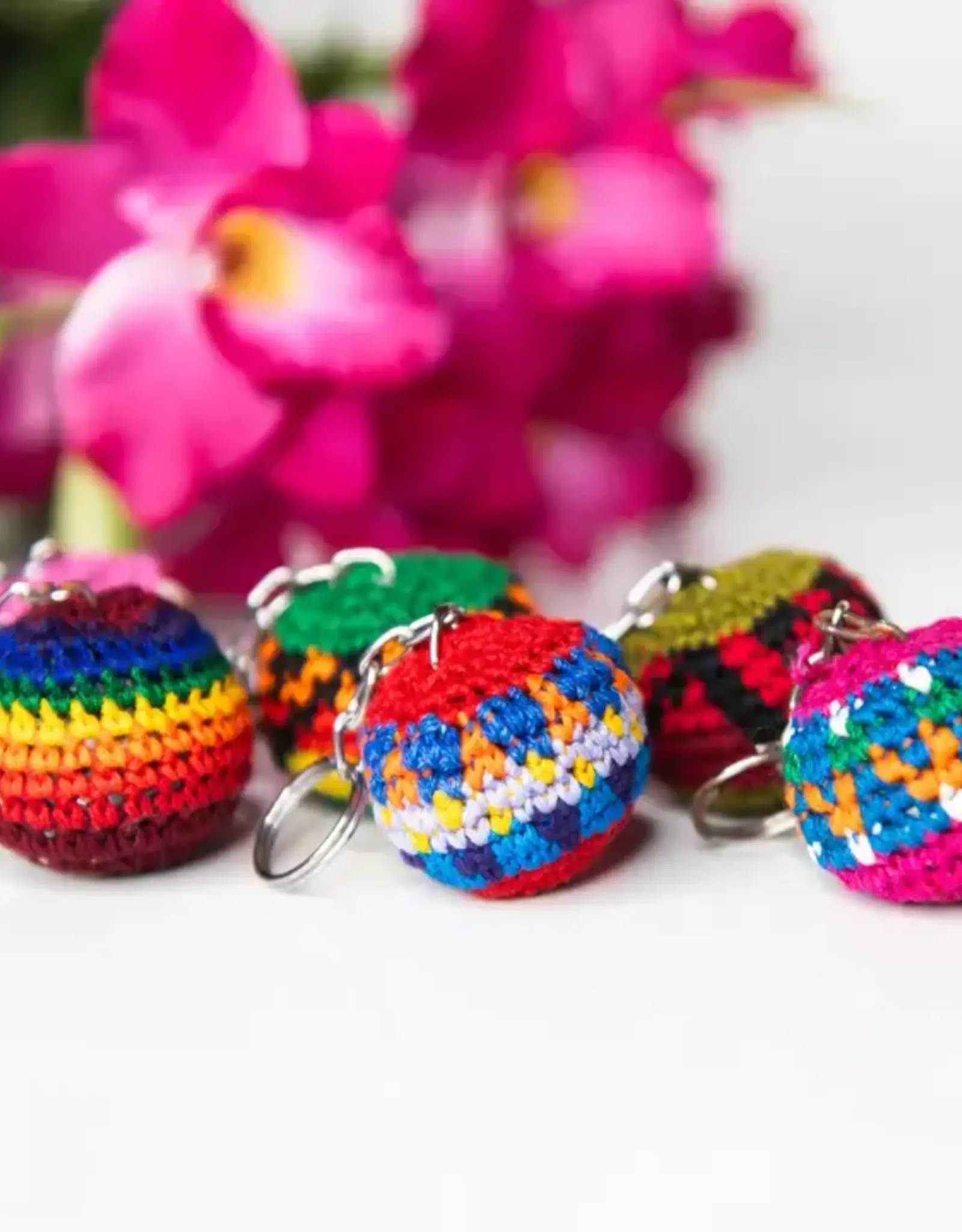 Lucia's Imports Mini Hacky Sack Keychain