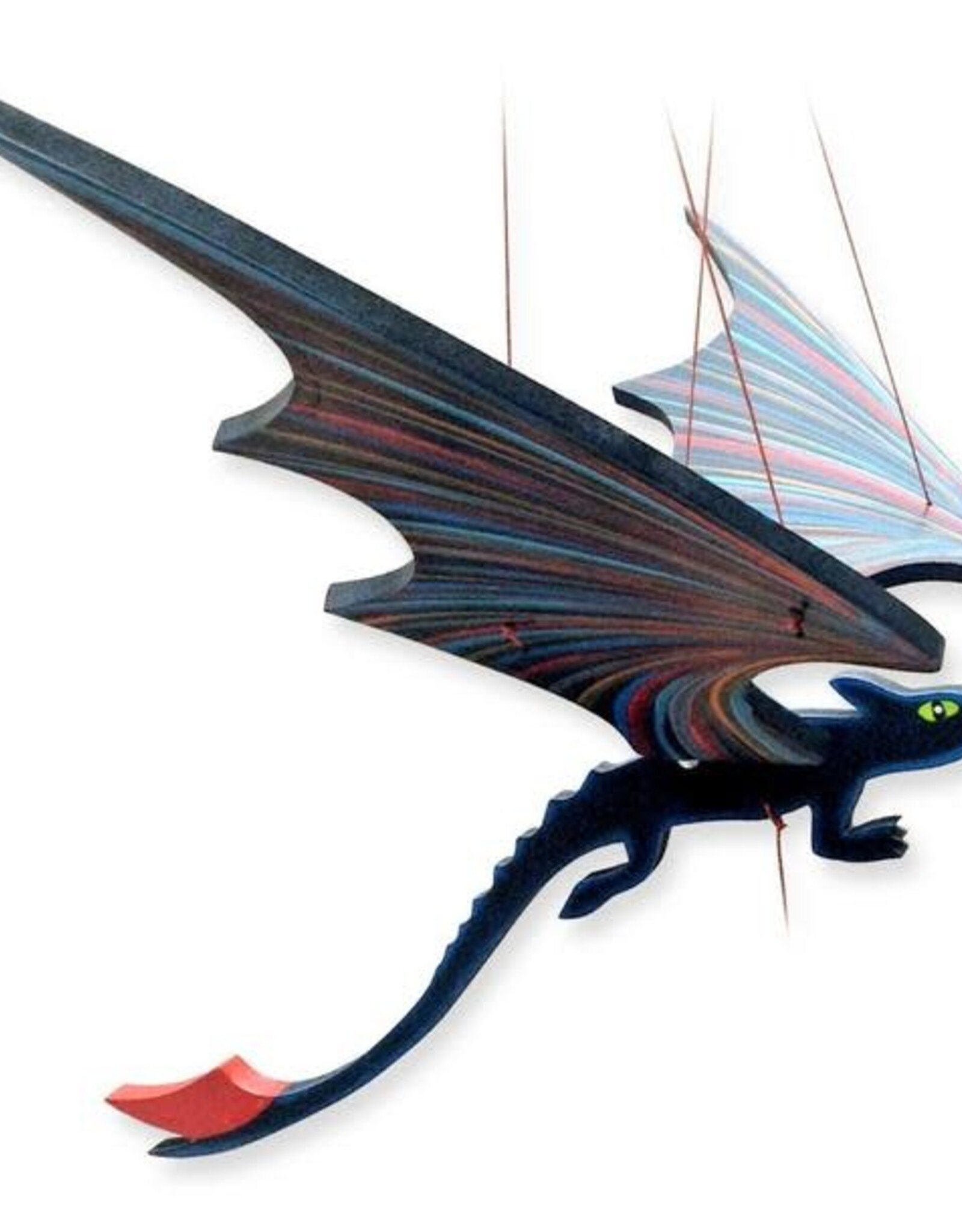 Tulia Artisans Black Toothless Dragon Mobile