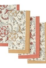 Sustainable Threads Ivy Sienna Hand Block Printed Cotton Napkins - Set of 4