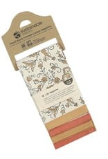Sustainable Threads Ivy Sienna Hand Block Printed Cotton Napkins - Set of 4