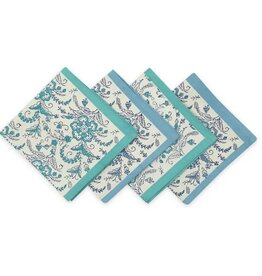 Sustainable Threads Ivy Waters Hand Block Printed Cotton Napkins - Set of 4