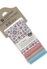 Sustainable Threads Lily Reverie block print Cotton Napkins - Set of 4