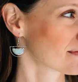 Ten Thousand Villages Half Moon Capiz Earrings