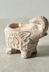 Ten Thousand Villages Terracotta Elephant Candleholder