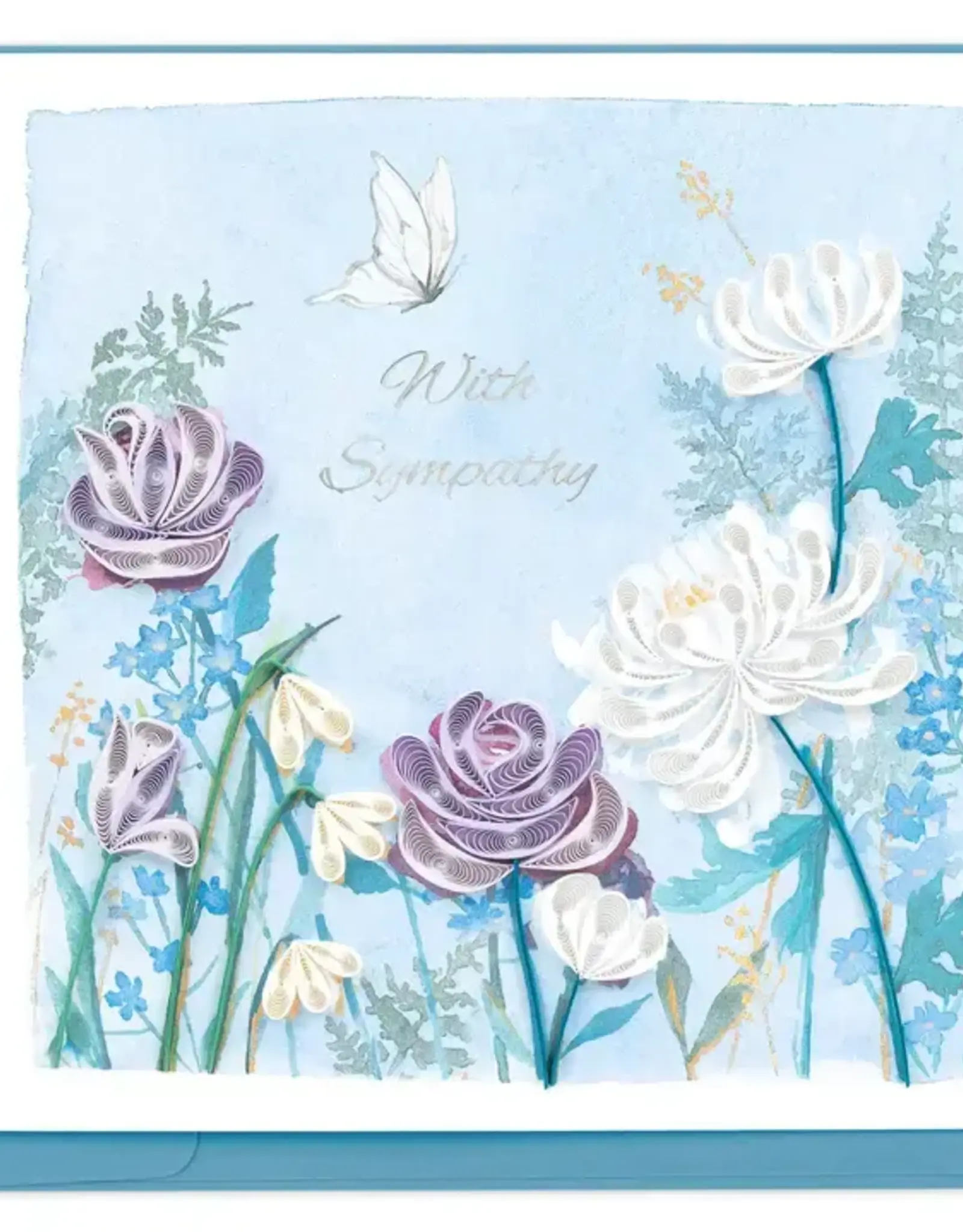 Quilling Card Quilled Sympathy Garden Card