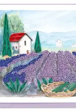Quilling Card Quilled Lavender Fields Card