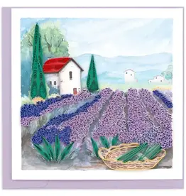 Quilling Card Quilled Lavender Fields Card