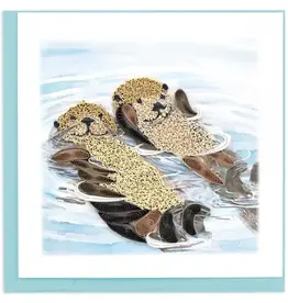 Quilling Card Quilled Hugging Otters Card