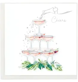 Quilling Card Quilled Champagne Tower Card