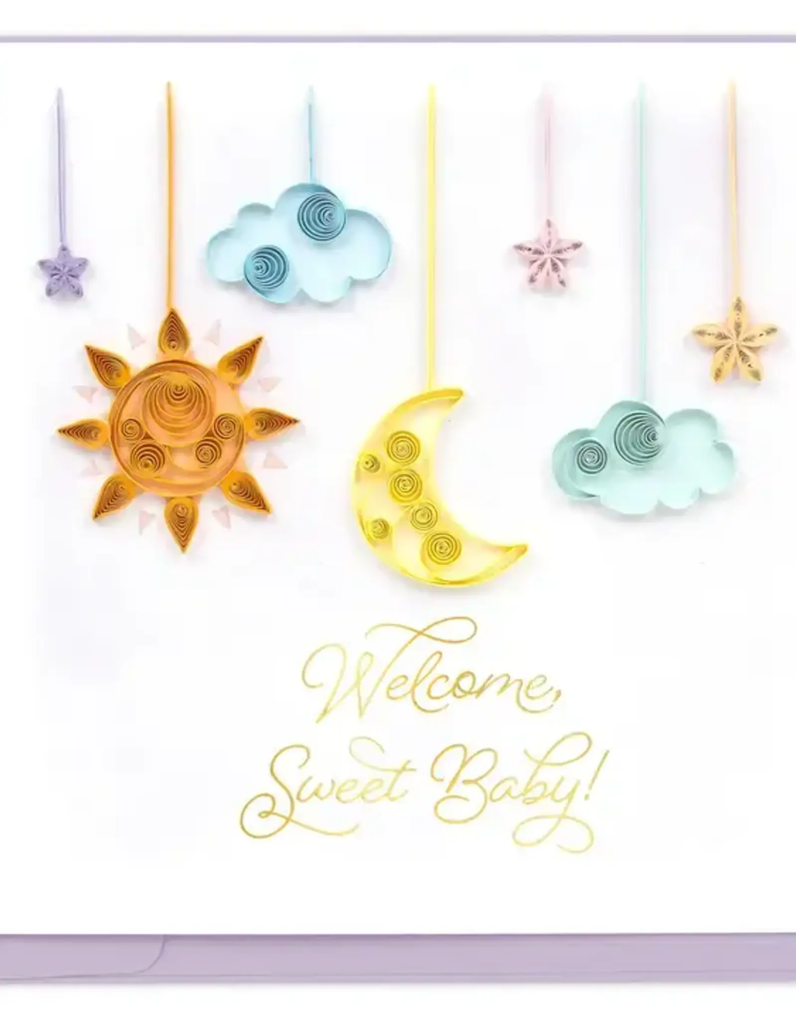 Quilling Card Quilled Night Sky Baby Card