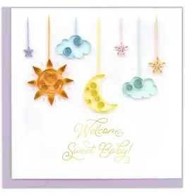 Quilling Card Quilled Night Sky Baby Card