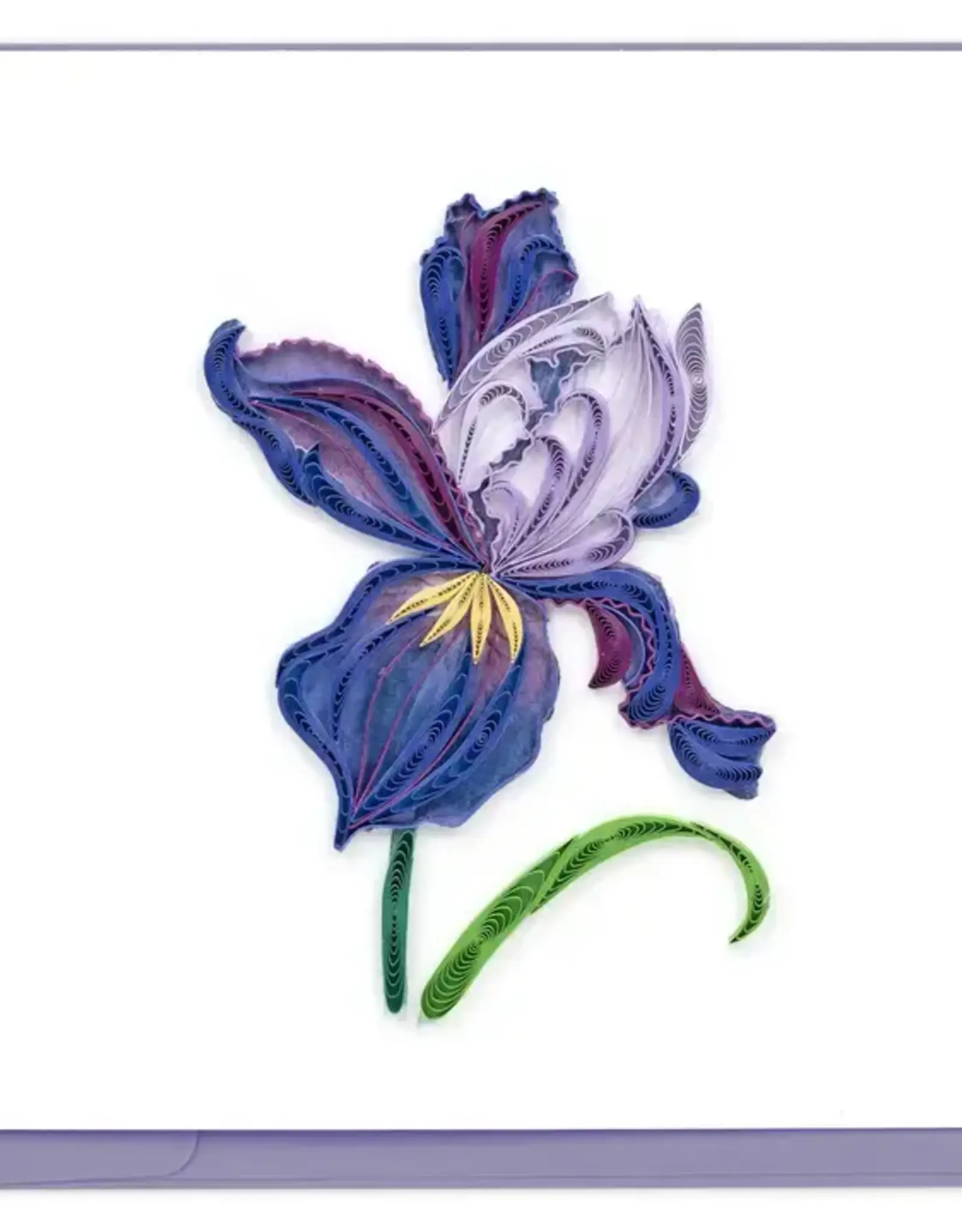 Quilling Card Quilled Iris Bloom Card