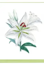 Quilling Card Quilled Madonna Lily Bloom Card