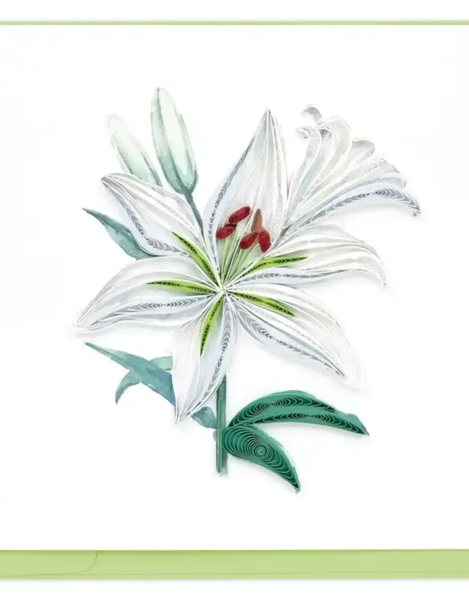 Quilling Card Quilled Madonna Lily Bloom Card