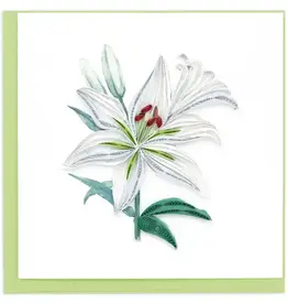 Quilling Card Quilled Madonna Lily Bloom Card