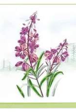 Quilling Card Quilled Alaskan Fireweed Wildflowers Card