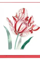 Quilling Card Quilled Red & White Tulip Bloom Card