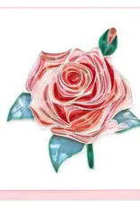 Quilling Card Quilled Rose Bloom Card
