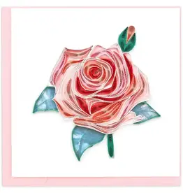 Quilling Card Quilled Rose Bloom Card