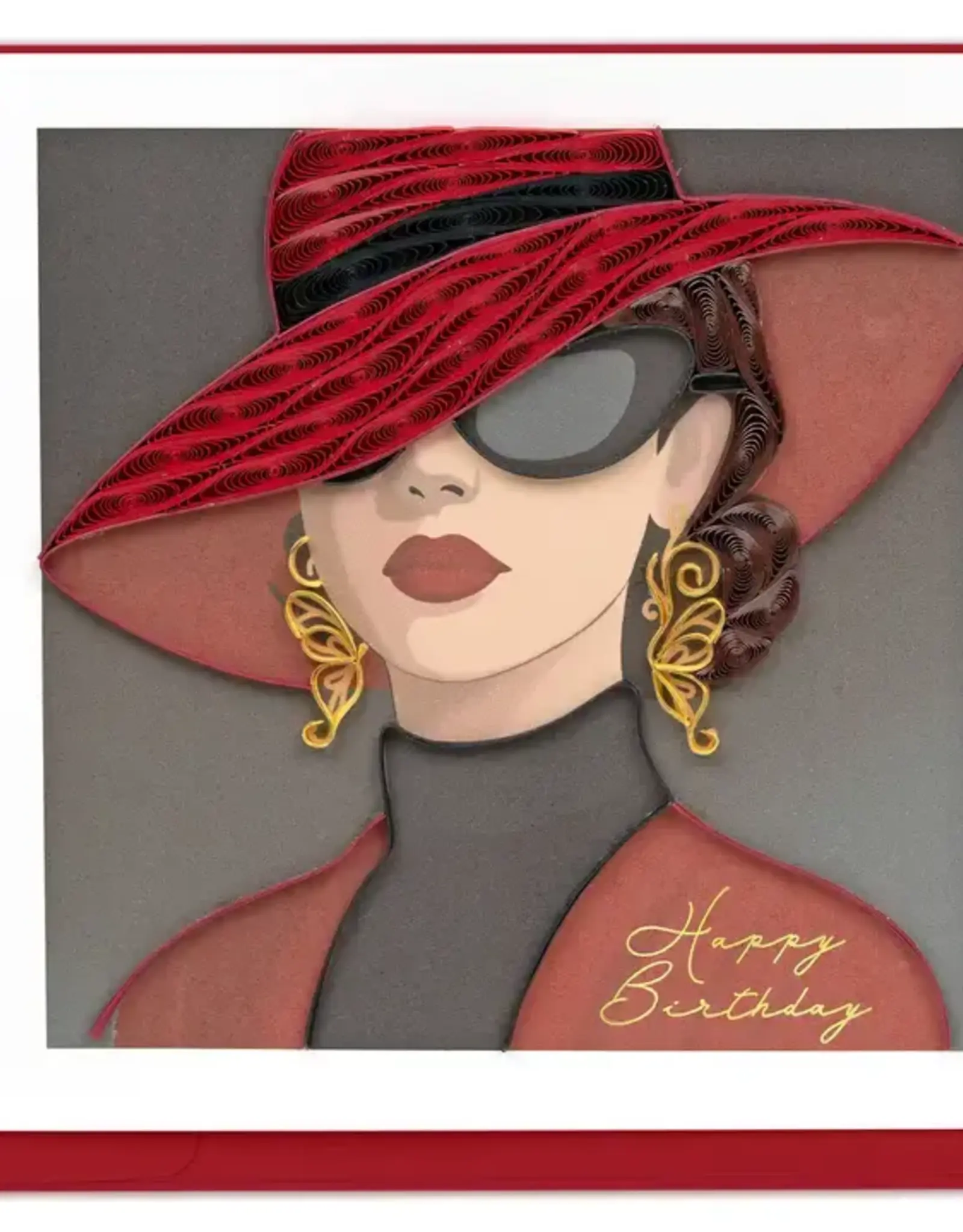 Quilling Card Quilled Fashion Birthday Card