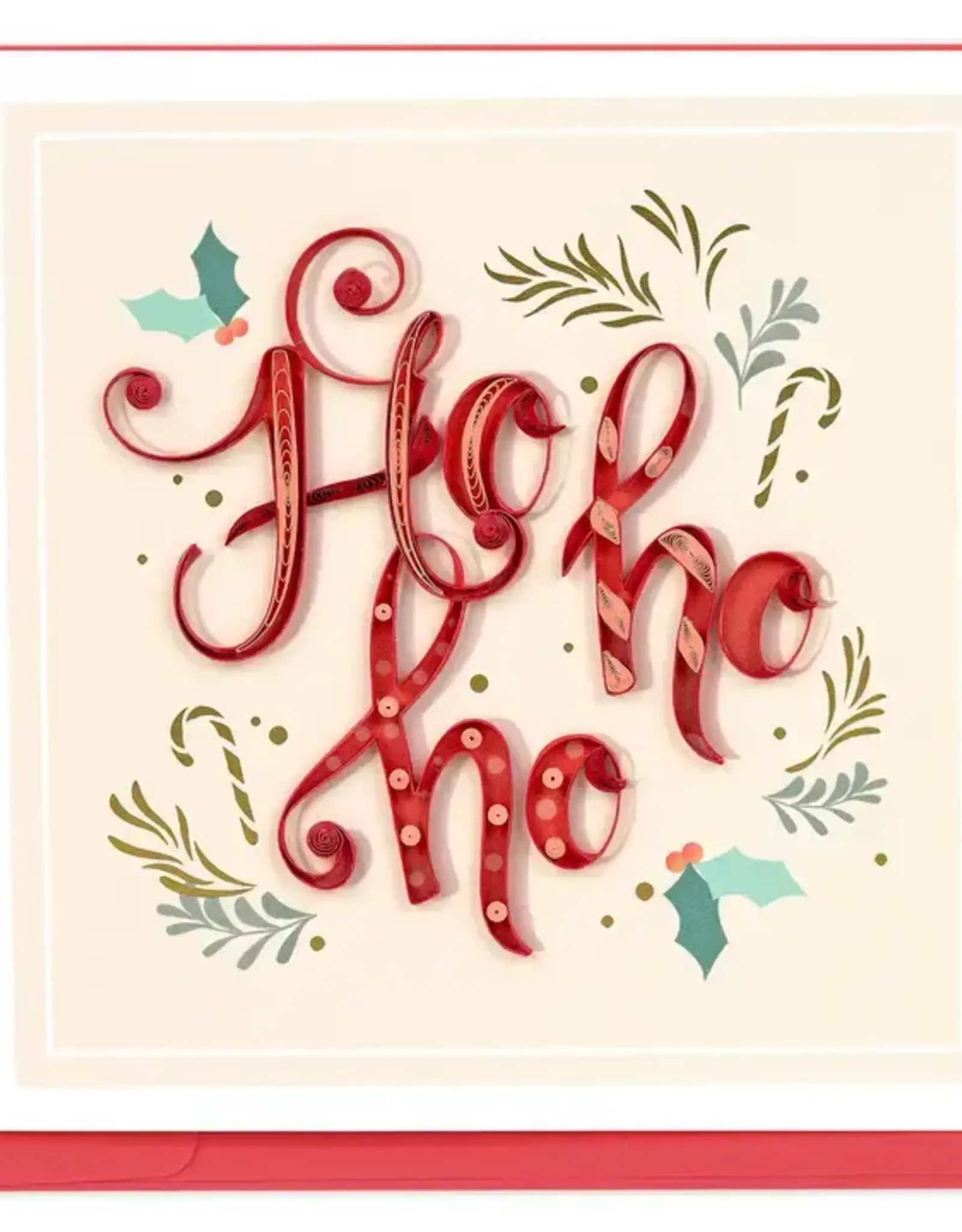 Quilling Card Quilled HO HO HO Card
